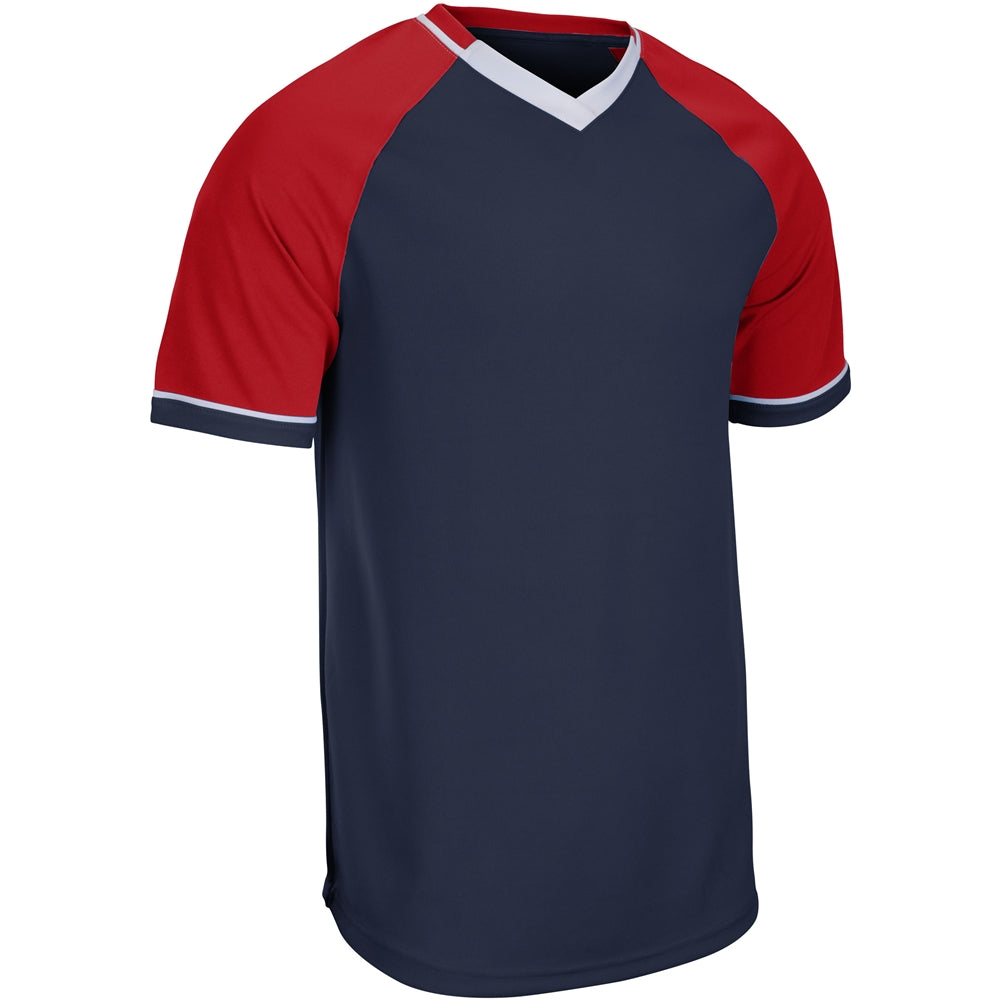 Champro Men's Square Up V-Neck Baseball Jersey-1