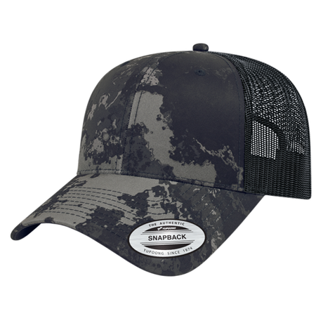 Cap America i6606VC YP Classics® Veil Camo™ Retro Trucker Cap-1