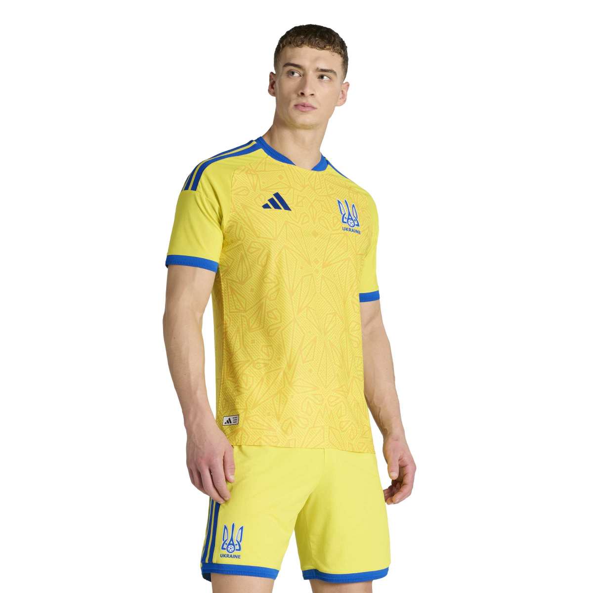 adidas Men's Ukraine 26 Home Authentic Soccer Jersey-1