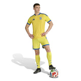 adidas Men's Ukraine 26 Home Authentic Soccer Jersey-4