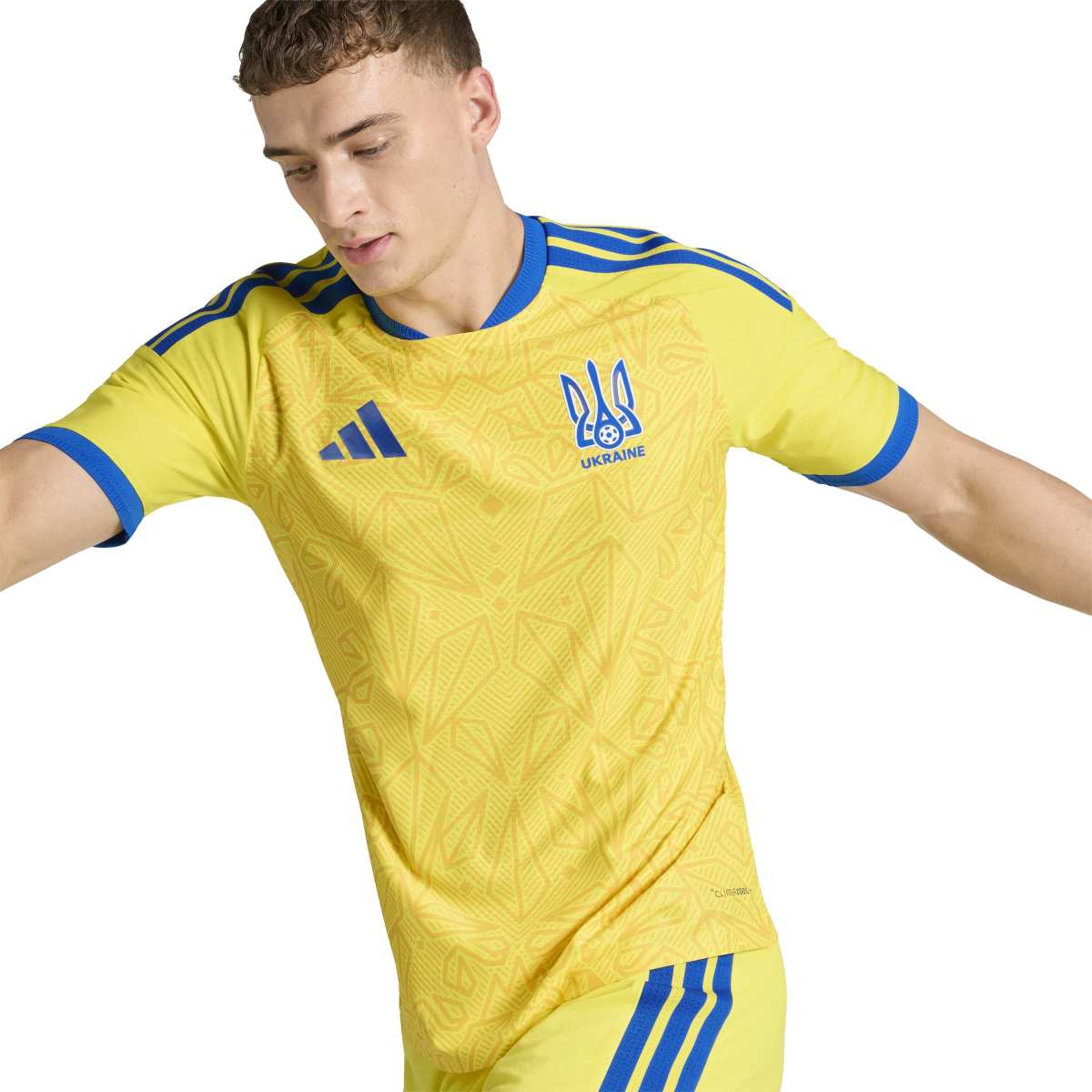 adidas Men's Ukraine 26 Home Authentic Soccer Jersey-5
