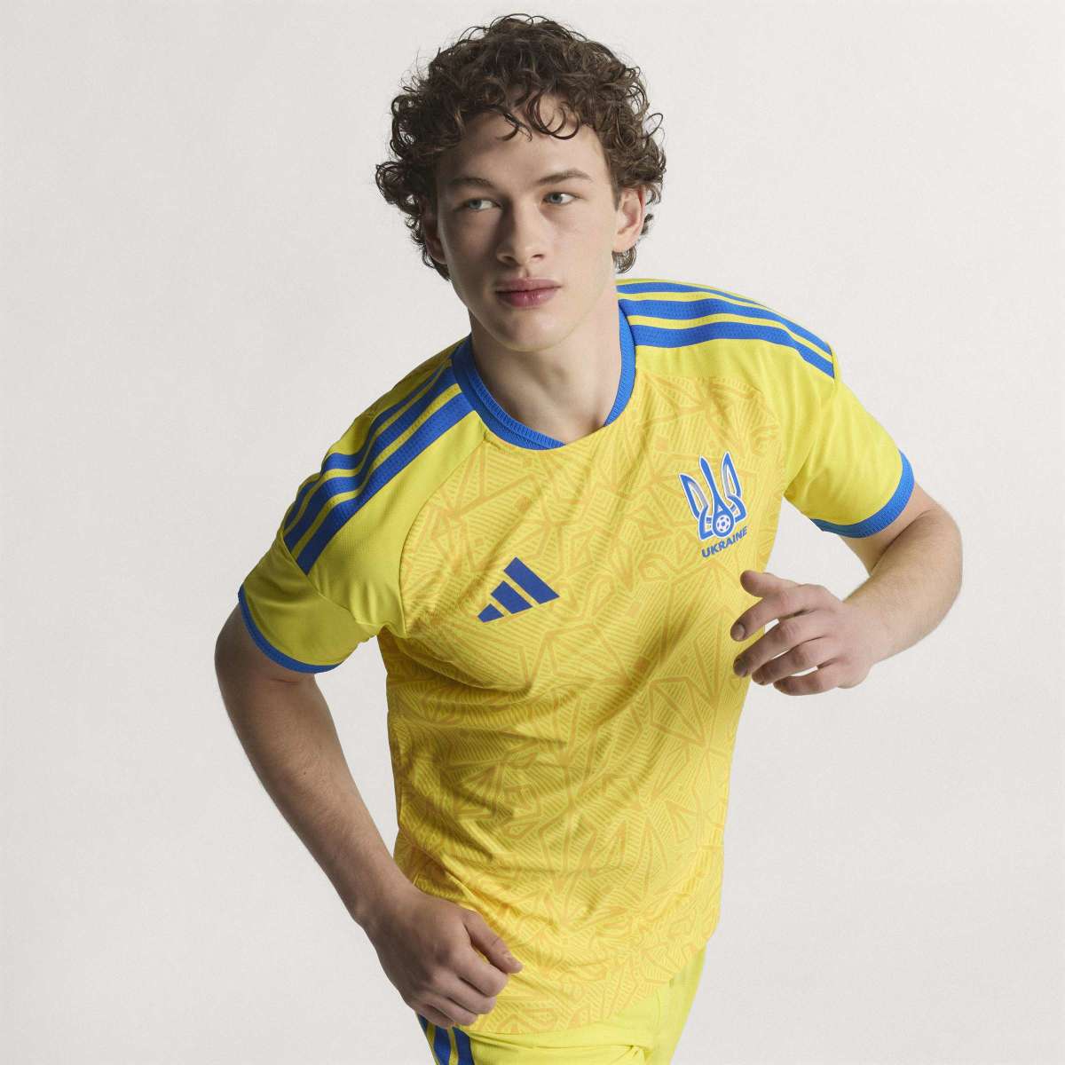 adidas Men's Ukraine 26 Home Authentic Soccer Jersey-7
