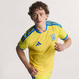 adidas Men's Ukraine 26 Home Authentic Soccer Jersey-7