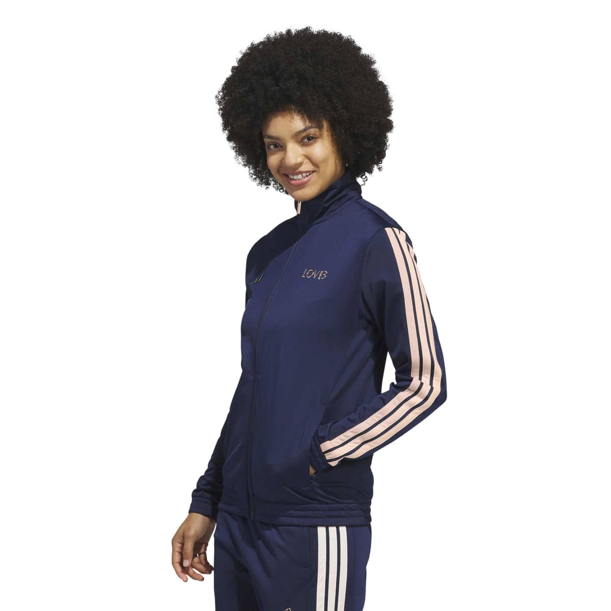 adidas Women's Lovb 3Stripe Track Top-3