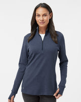 adidas Women's 3-Stripes Quarter-Zip Sweater Pullover