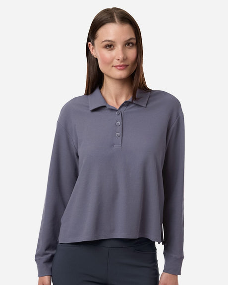 adidas Women's Beyond Long Sleeve Loose Polo