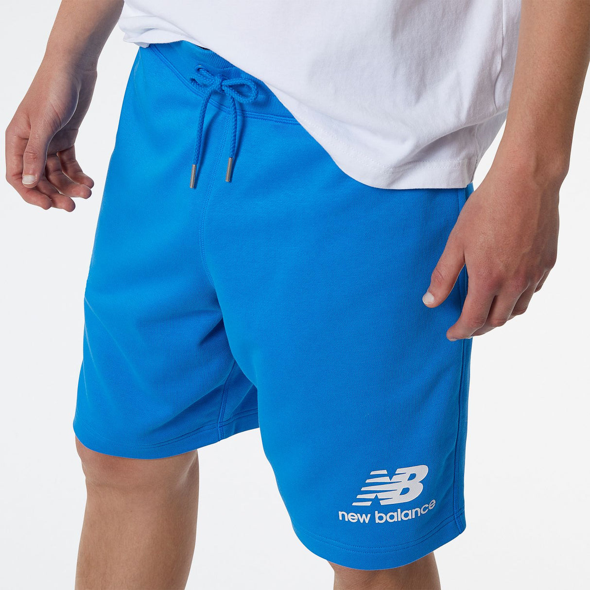 New Balance Men's Essentials Stacked Logo Shorts-4