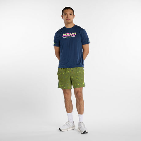 New Balance Men's Nationals Outdoor Printed Sport Essentials Shorts 5-1