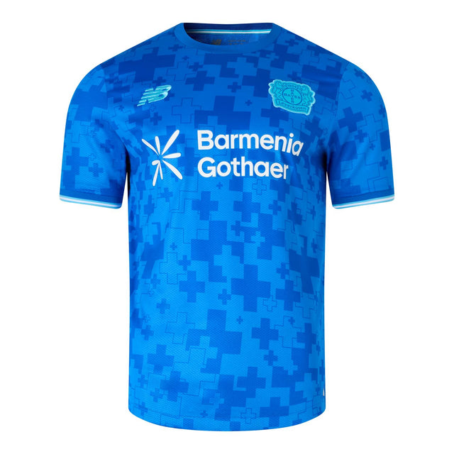 New Balance Men's Bayer 04 Third Short Sleeve Soccer Jersey-1