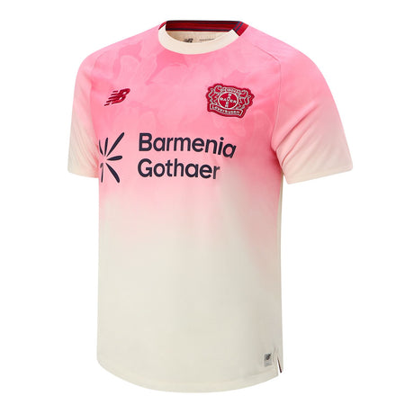 New Balance Men's Bayer 04 Away Short Sleeve Soccer Jersey-1