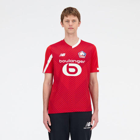 New Balance Men's Lille LOSC Home Short Sleeve Soccer Jersey-2