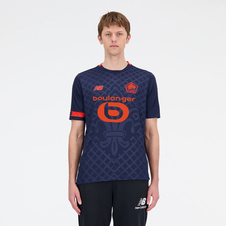 New Balance Men's Lille LOSC Third Short Sleeve Soccer Jersey-2