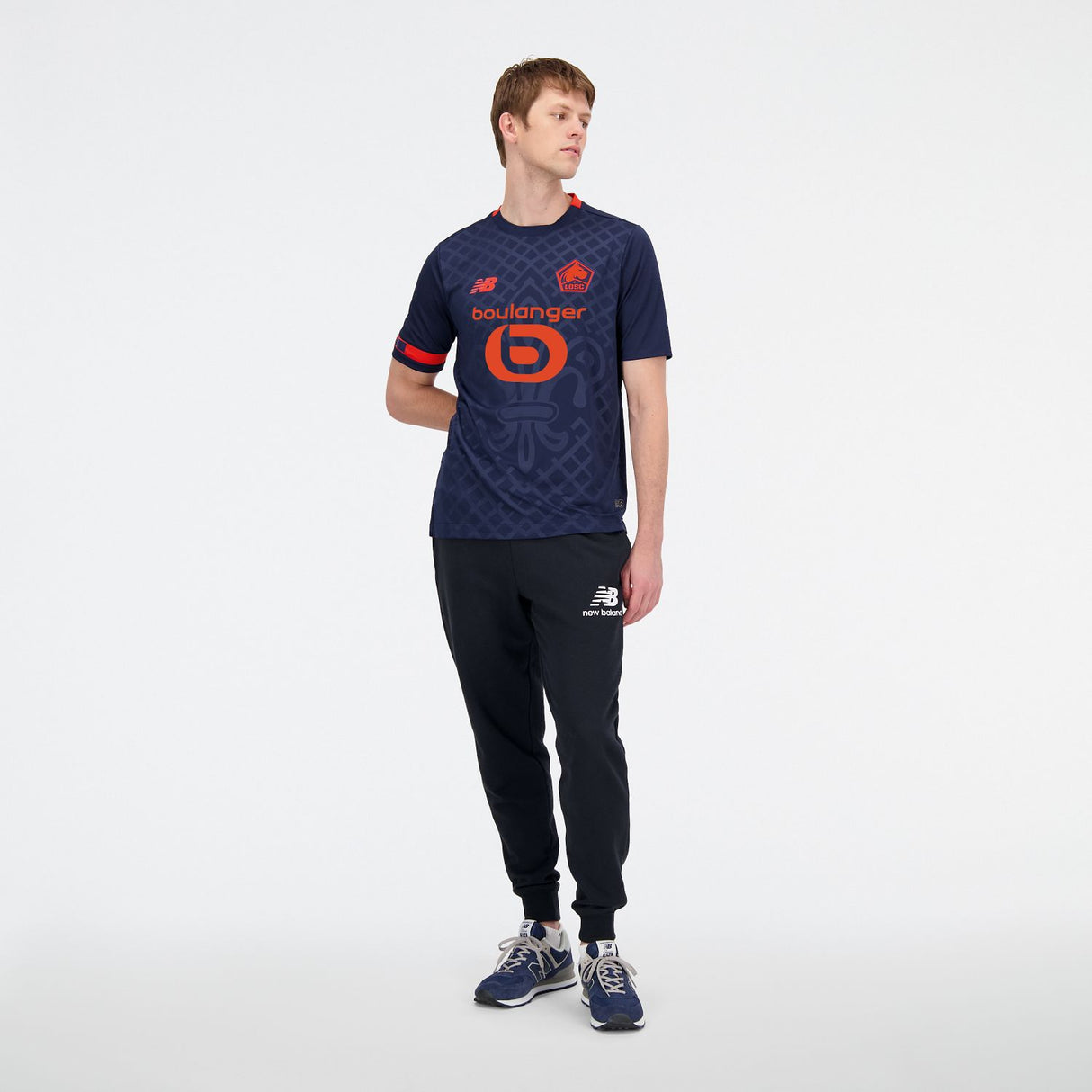 New Balance Men's Lille LOSC Third Short Sleeve Soccer Jersey-8