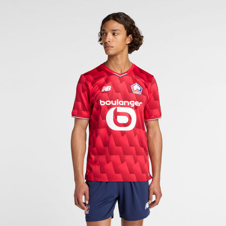 New Balance Men's Lille LOSC Home Short Sleeve Soccer Jersey-2