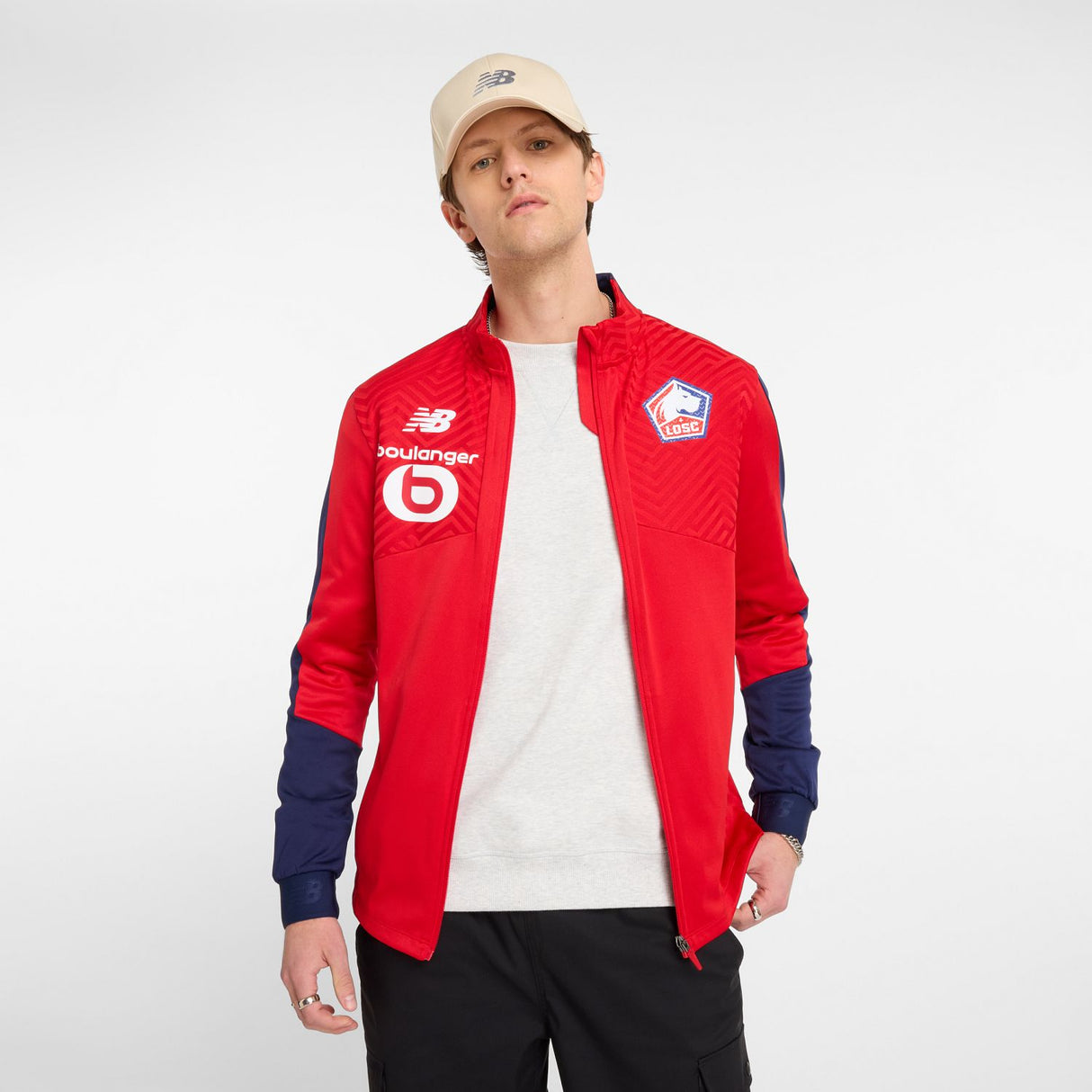 New Balance Men's Lille LOSC Match Jacket-2