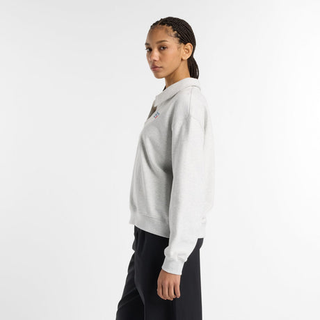 New Balance Women's French Terry Polo Sweatshirt-2