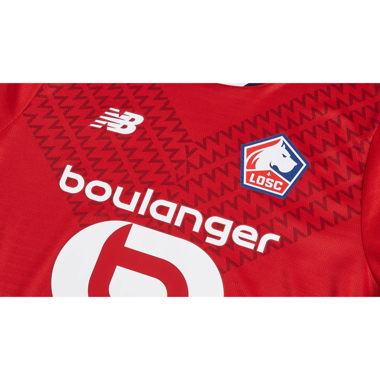 New Balance Youth Lille LOSC Home Short Sleeve Soccer Jersey-7