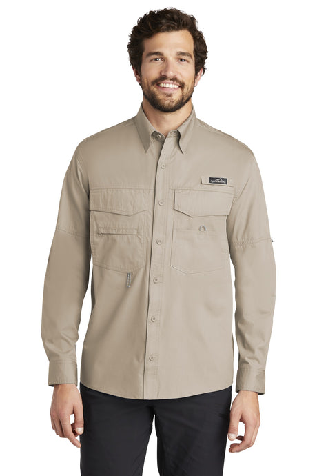 Eddie Bauer Men's   Long Sleeve Fishing Shirt
