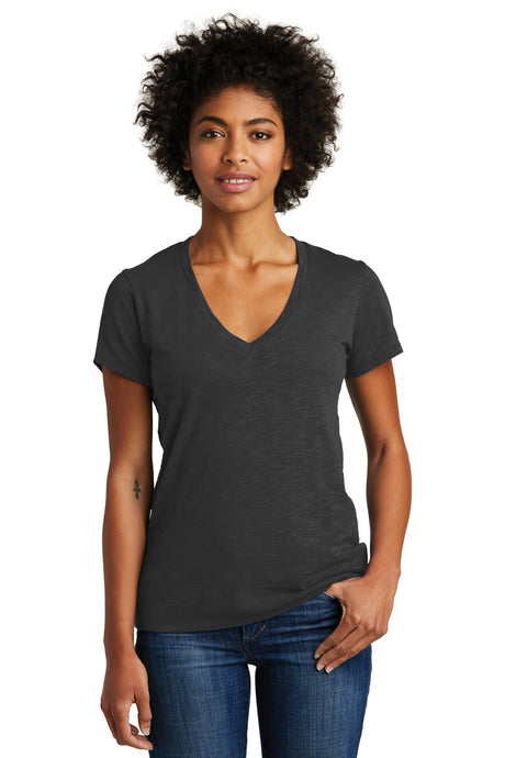 Alternative Apparel Women's Weathered Slub So-Low V-Neck Tee