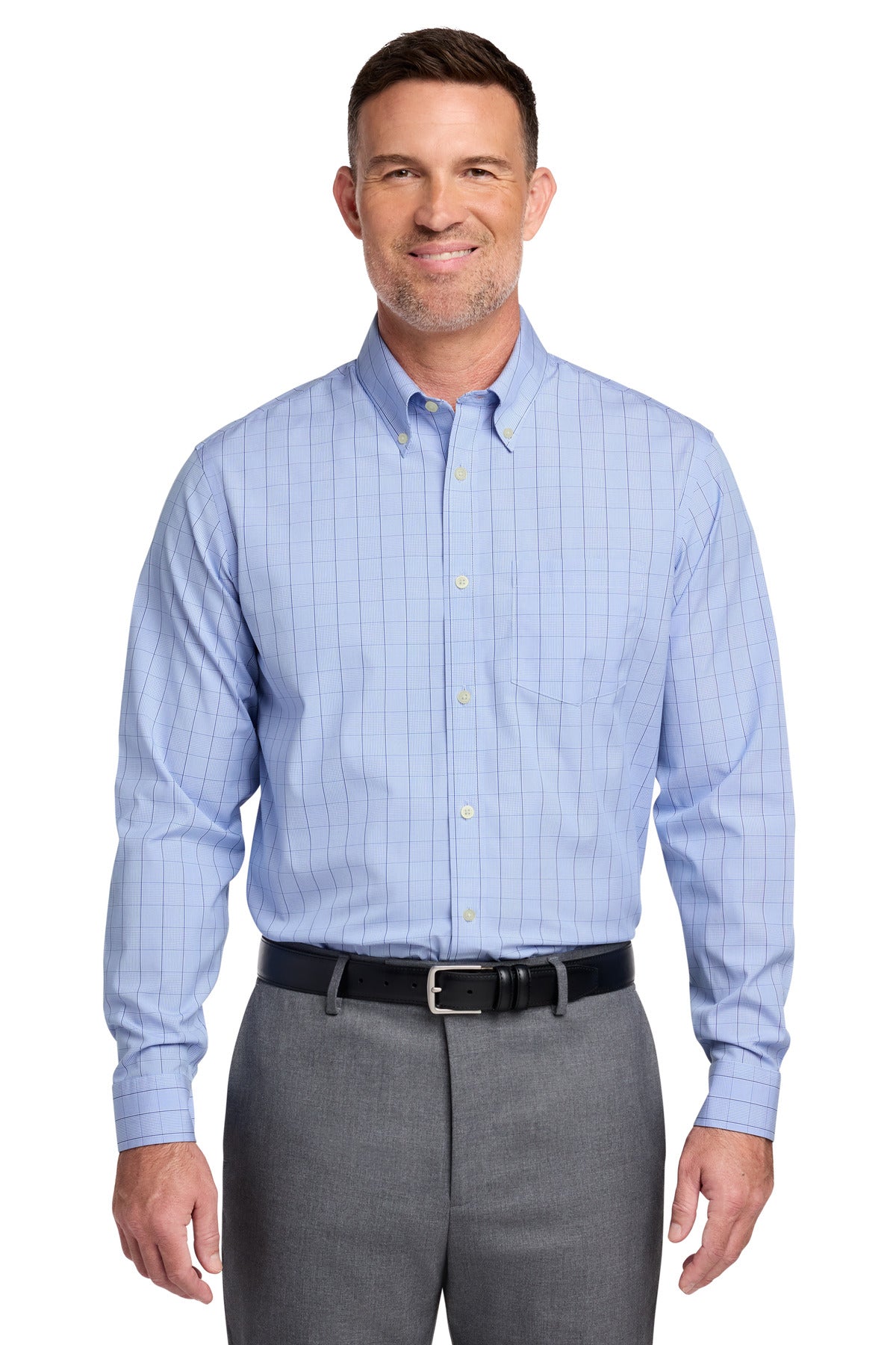 Brooks Brothers Men's   Wrinkle-Free Stretch Patterned Shirt BB18008