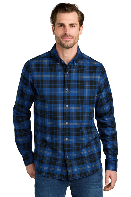 Eddie Bauer Men's   Long Sleeve Favorite Flannel Plaid Shirt EB610