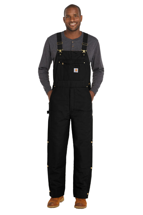 Carhartt Men's   Tall Firm Duck Insulated Bib Overalls CTT106672
