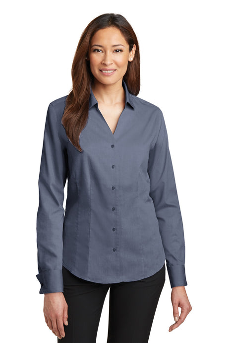 Red House Women's   French Cuff Non-Iron Pinpoint Oxford Shirt