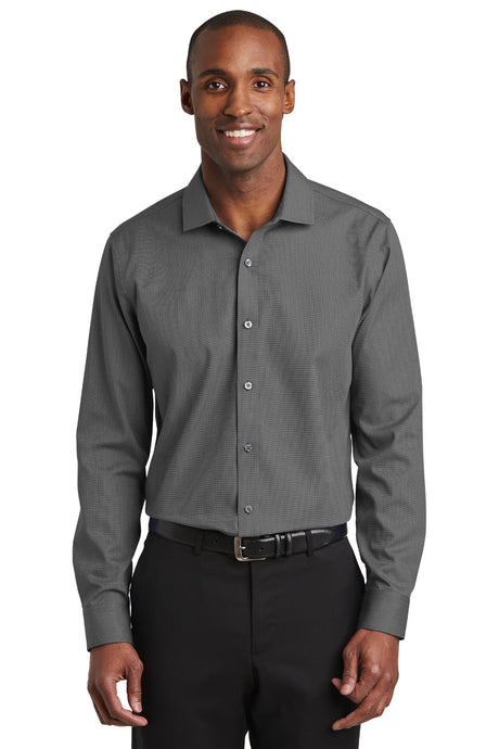 Red House Men's    Slim Fit Nailhead Non-Iron Shirt