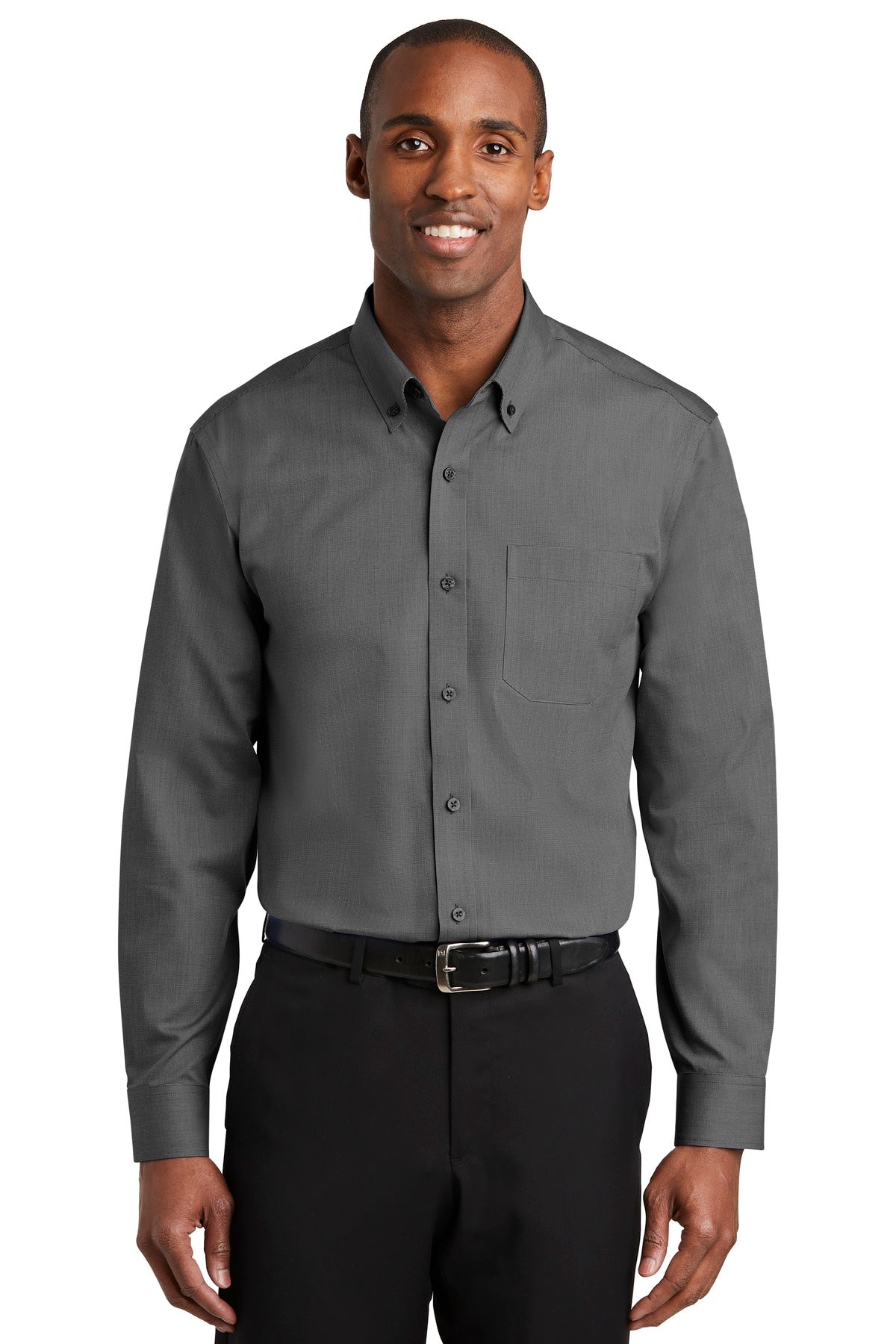 Red House Men's    Nailhead Non-Iron Shirt