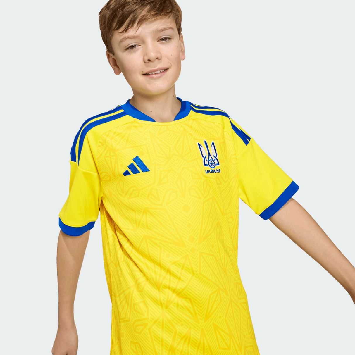 adidas Youth Ukraine 26 Home Jersey-4