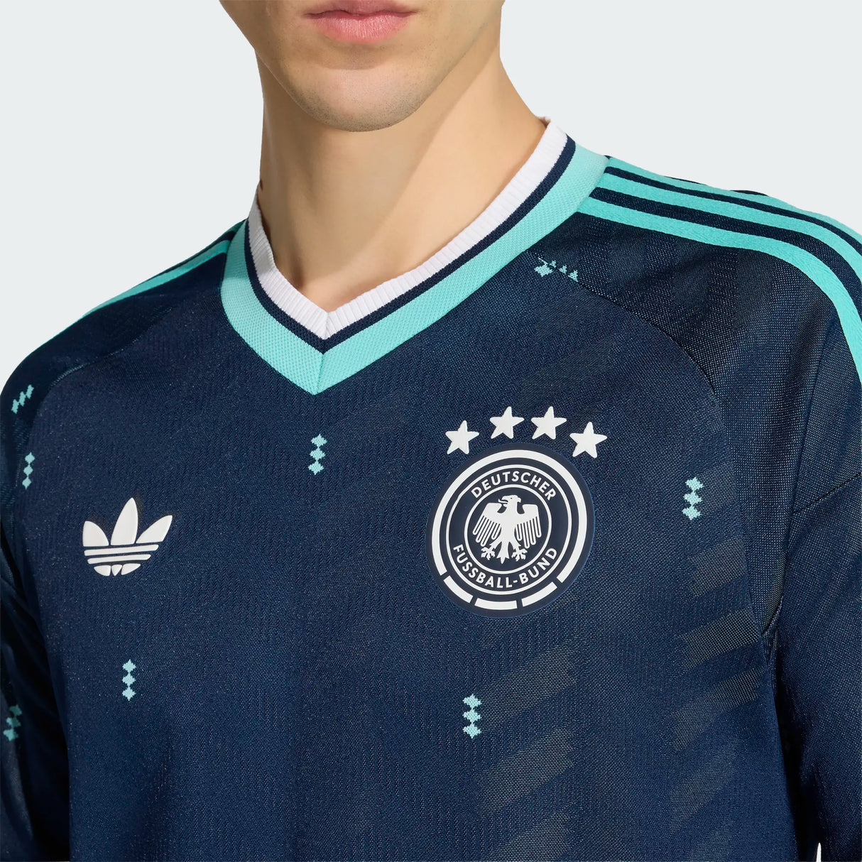 adidas Men's Germany 26 Away Authentic Long Sleeve Jersey-5