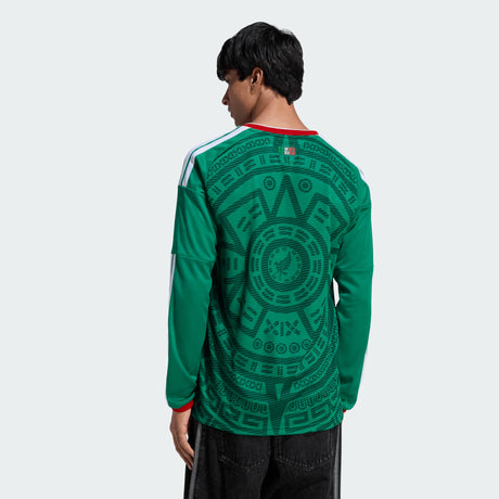 adidas Men's Mexico 26 Home Long Sleeve Jersey-2