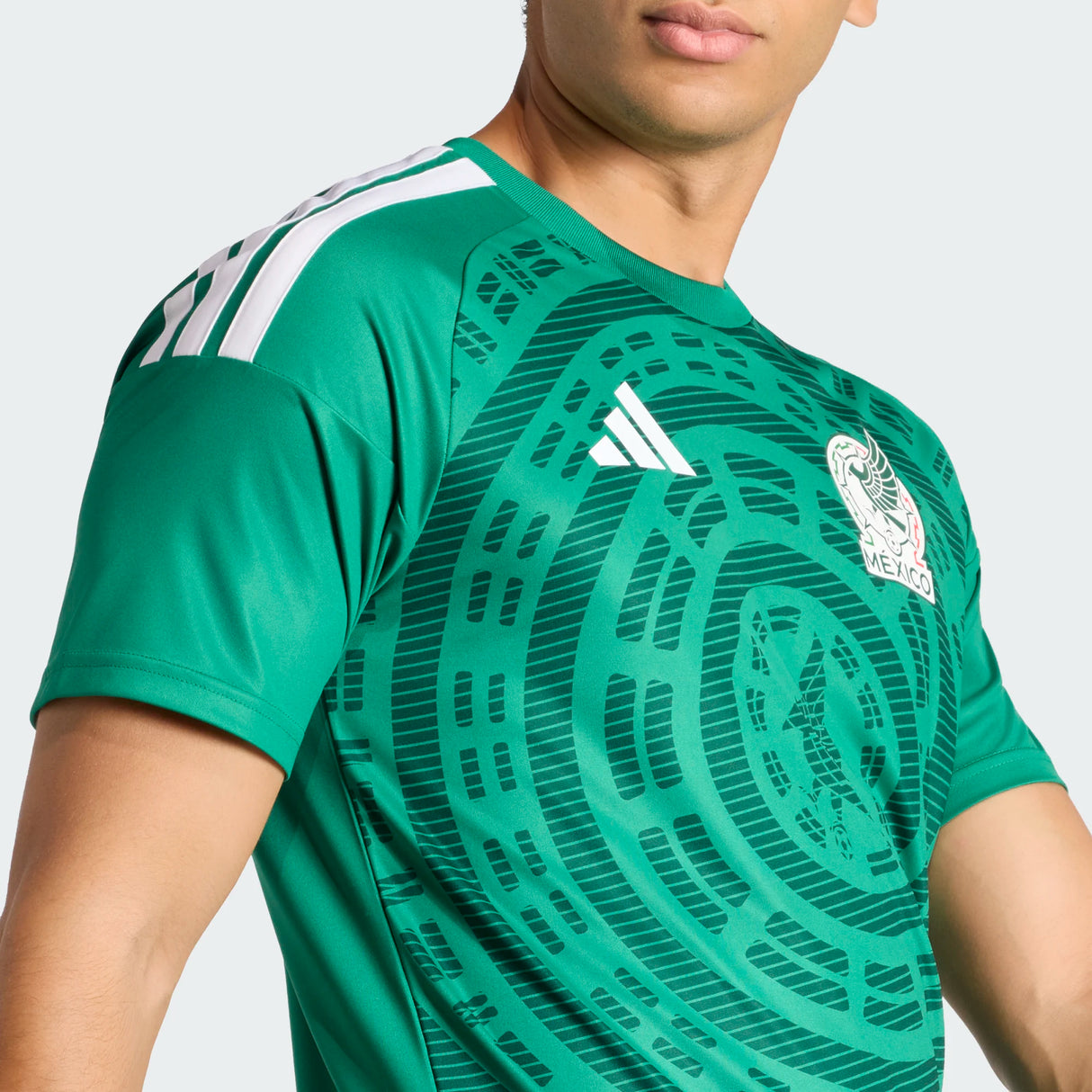 adidas Men's Mexico 26 Home Fan Jersey-4