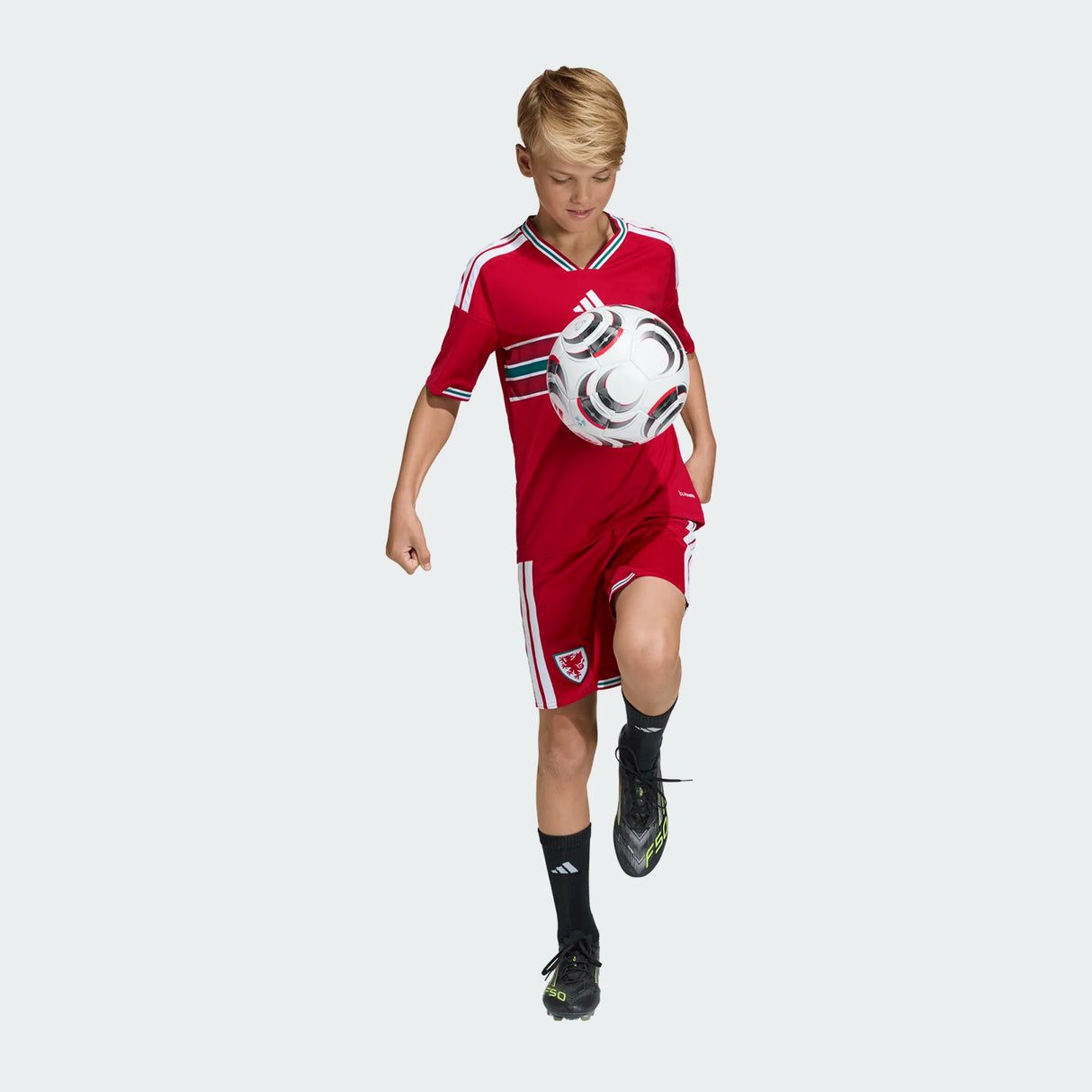 adidas Youth Wales 26 Home Jersey-3