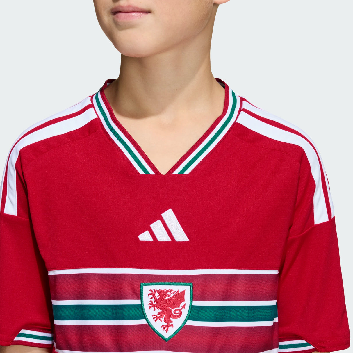 adidas Youth Wales 26 Home Jersey-4