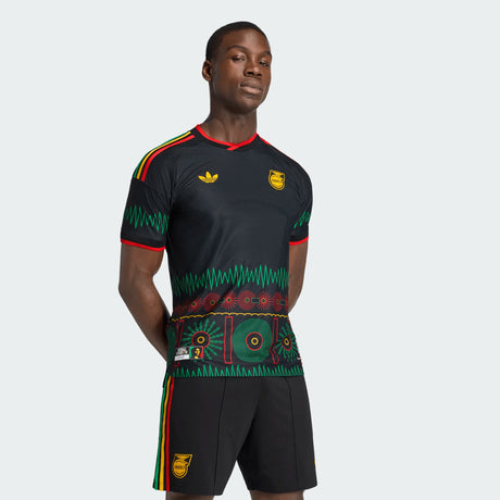 adidas Men's Jamaica 26 X Bob Marley Away Authentic Jersey-1