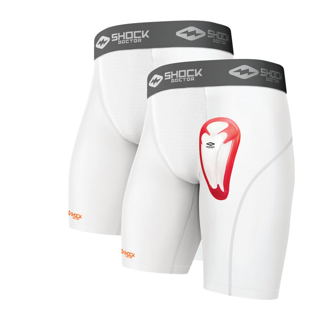 Shock Doctor 2-Pack Core Compression Short with Bio-Flex Cup