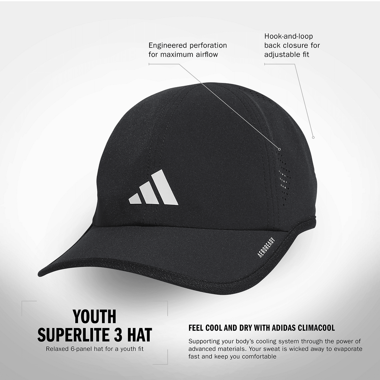 adidas Youth Superlite 3 Hat-2