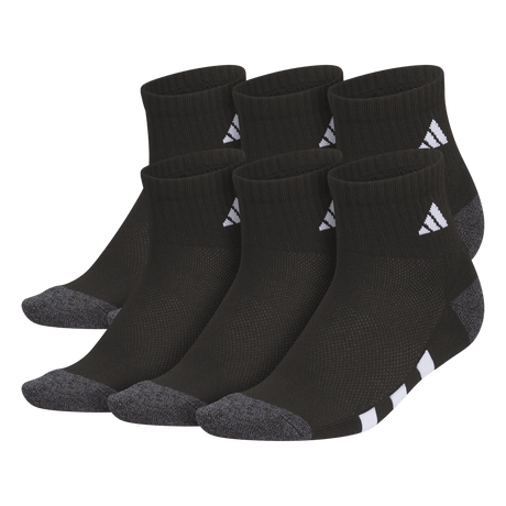 adidas Youth Athletic Cushioned 6-Pack Quarter Sock-1