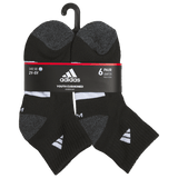adidas Youth Athletic Cushioned 6-Pack Quarter Sock-6