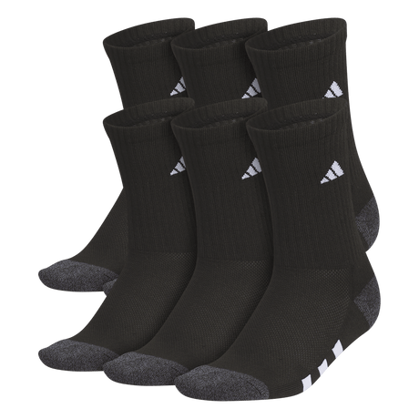 adidas Youth Athletic Cushioned 6-Pack Crew Sock-1