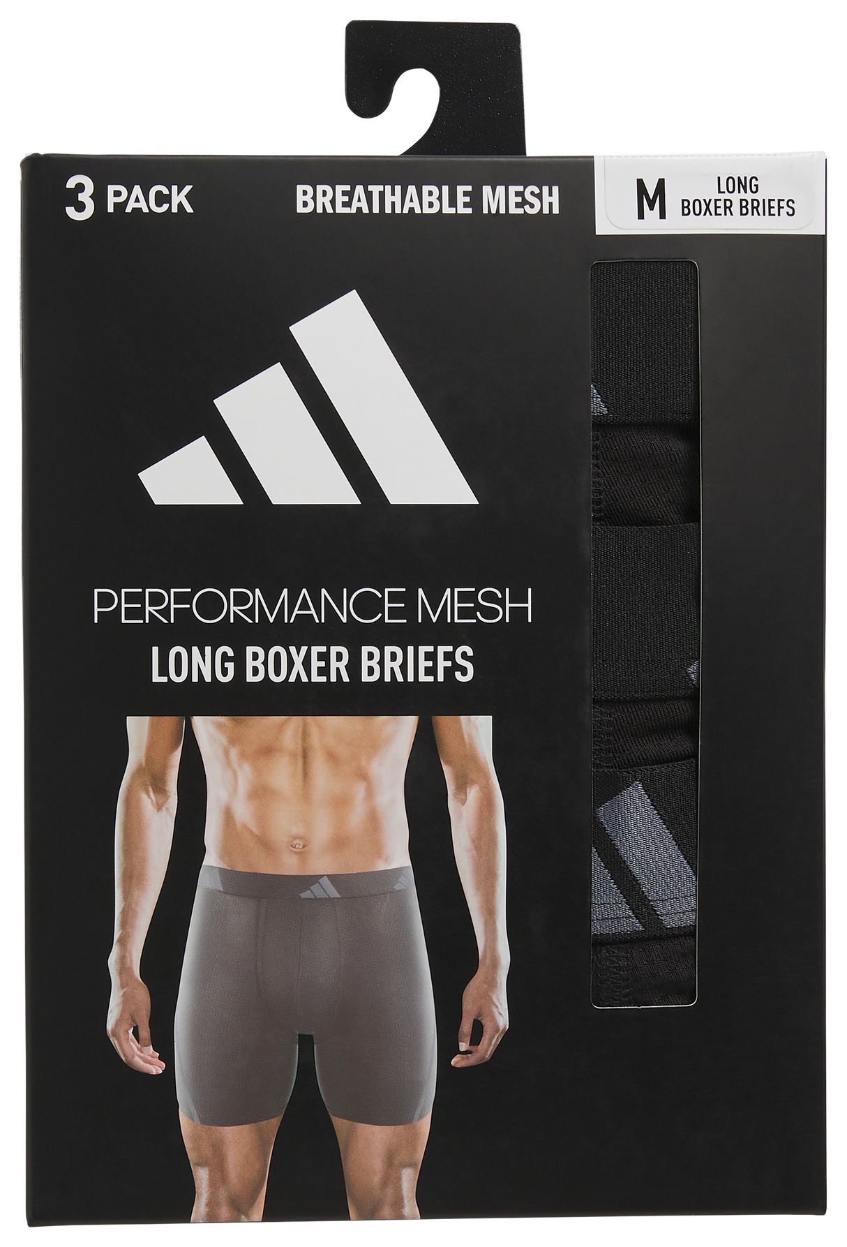 adidas Men's All Day Mesh 3-Pack Long Boxer Brief-8