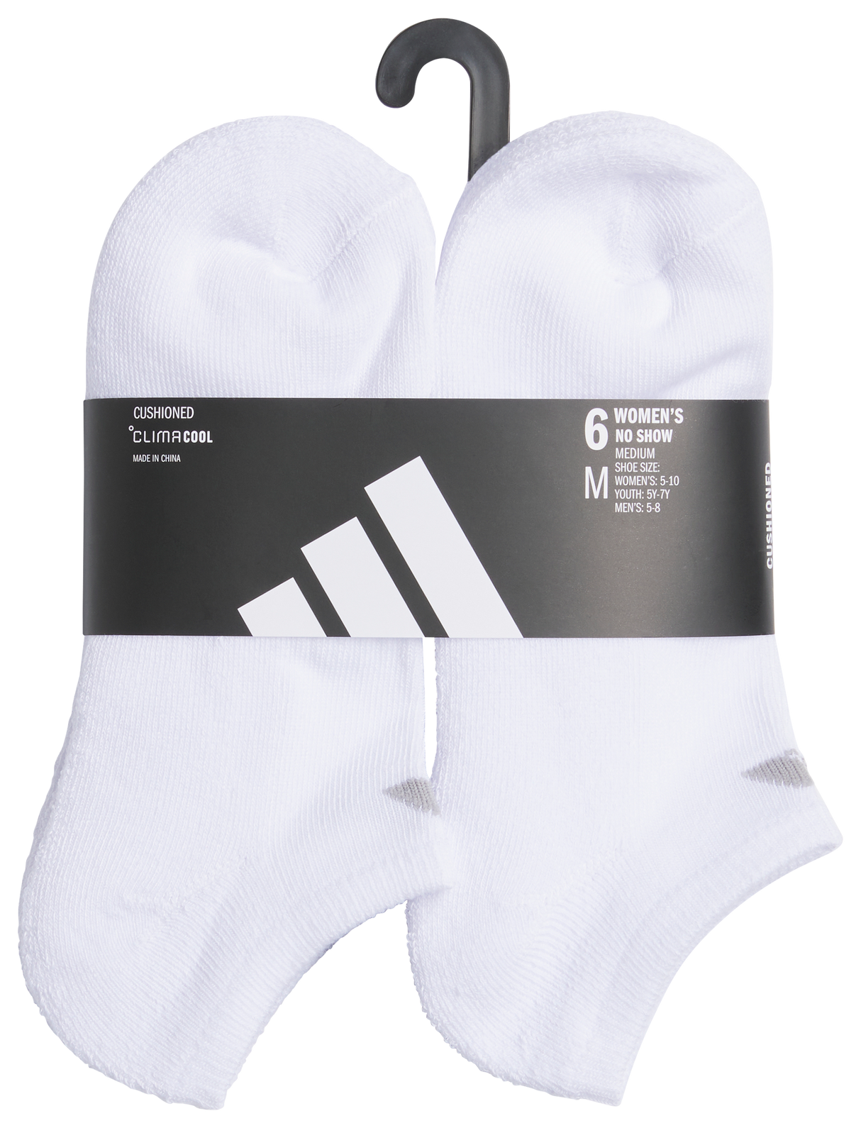 adidas Women's Classic Cushioned 6-Pack No Show Sock-5