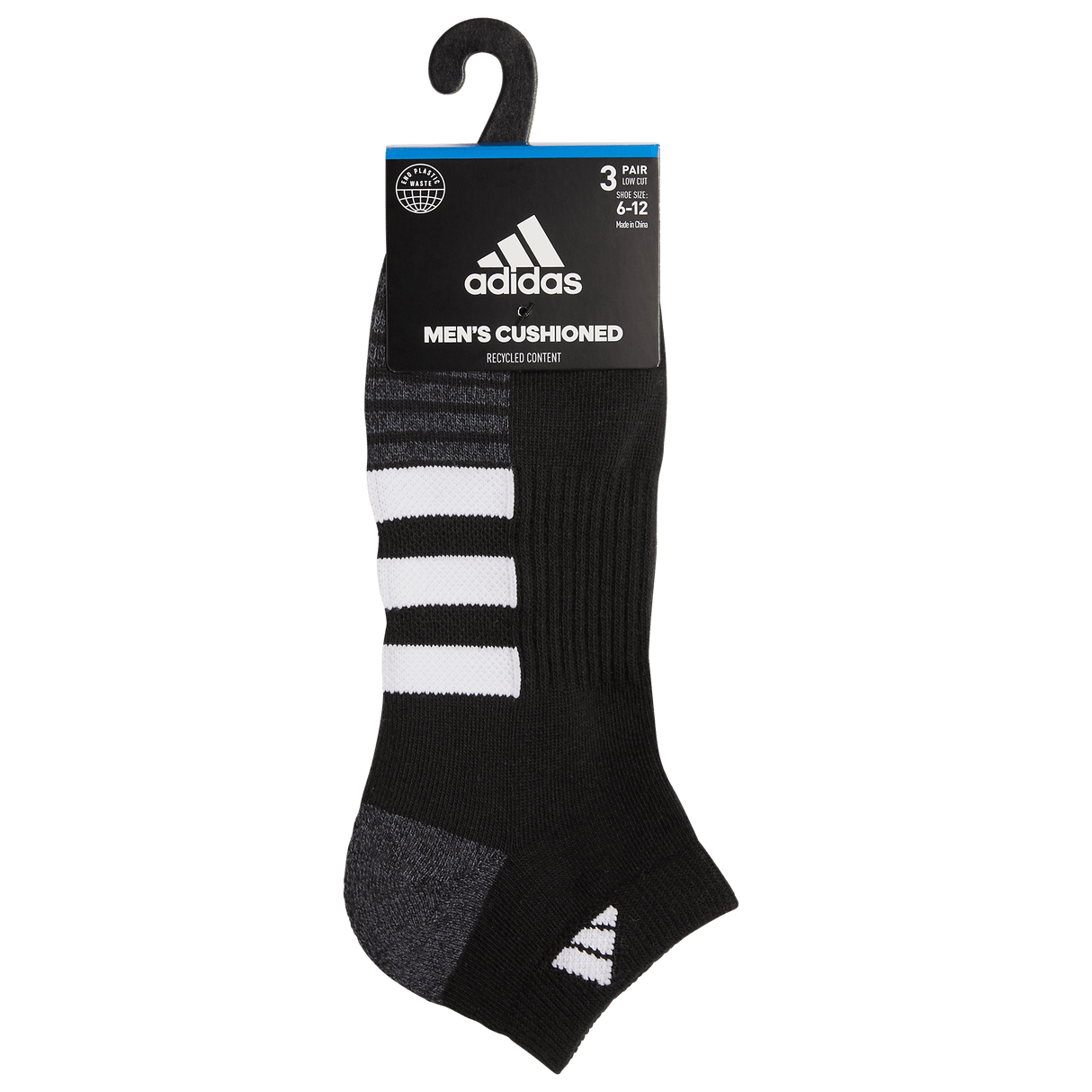 adidas Men's Cushioned 3.0 3-Pack Low Cut Sock-7