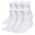 adidas Women's Classic Cushioned 6-Pack Quarter Sock-1