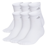 adidas Women's Classic Cushioned 6-Pack Quarter Sock-1