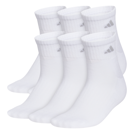 adidas Women's Classic Cushioned 6-Pack Quarter Sock-1