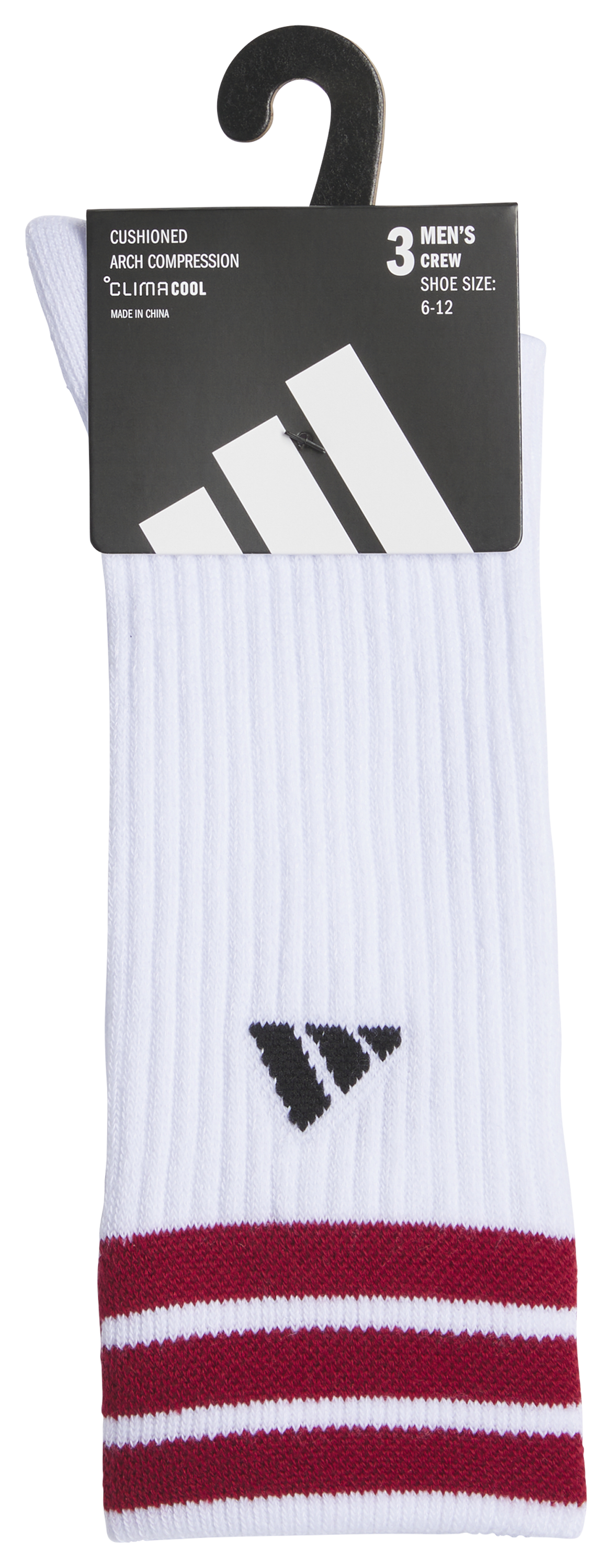 adidas Men's Cushioned 3-Stripe 4.0 3-Pack Crew Sock-6