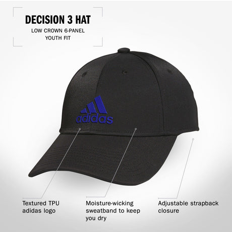 adidas Youth Decision 3 Hat-2