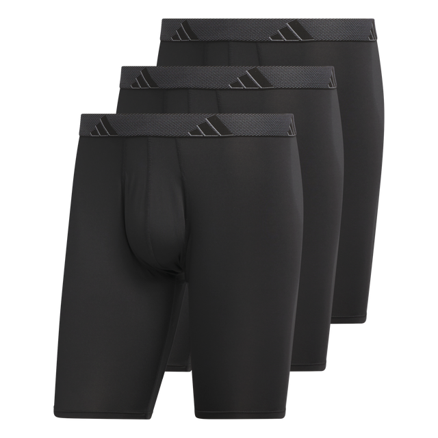 adidas Men's Microfiber 3-Pack Long Boxer Brief-1